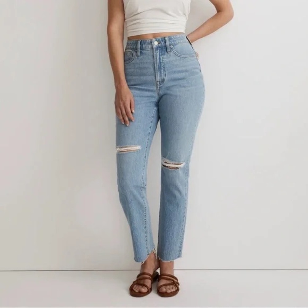 Madewell The Perfect Vintage Jean, Size 27, Factory Distressed Knees